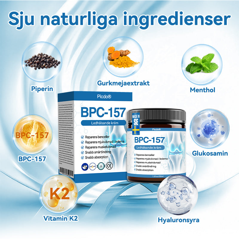 𝖯𝗂𝖼𝗱𝗼® BPC-157 Ledhälsande kräm🦴Behandlar artrit, neuropati, reumatism, idrottsskador och mer därtill👍